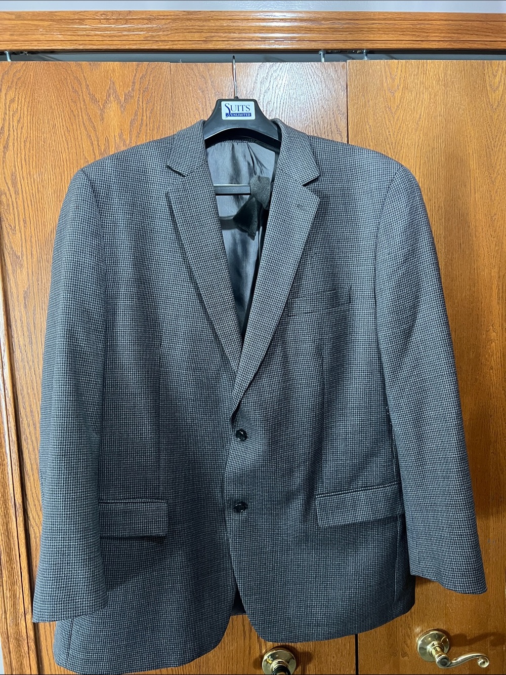 Michael Kors Gray Micro-Check Sport Coat
